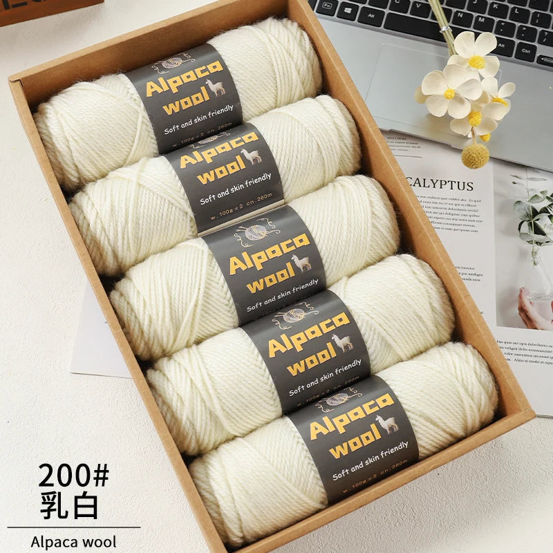 Alpaca 245 Stick Needle Thick Wool Yarn 500g
