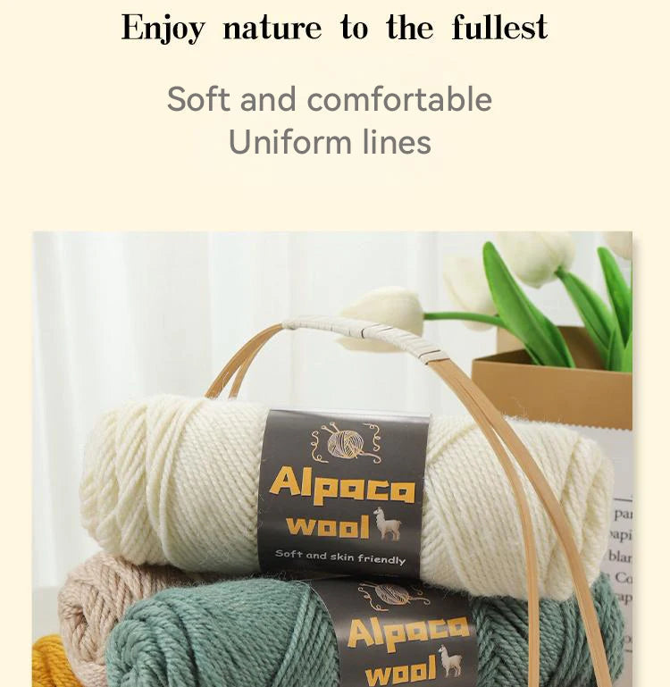 Alpaca 245 Stick Needle Thick Wool Yarn 500g