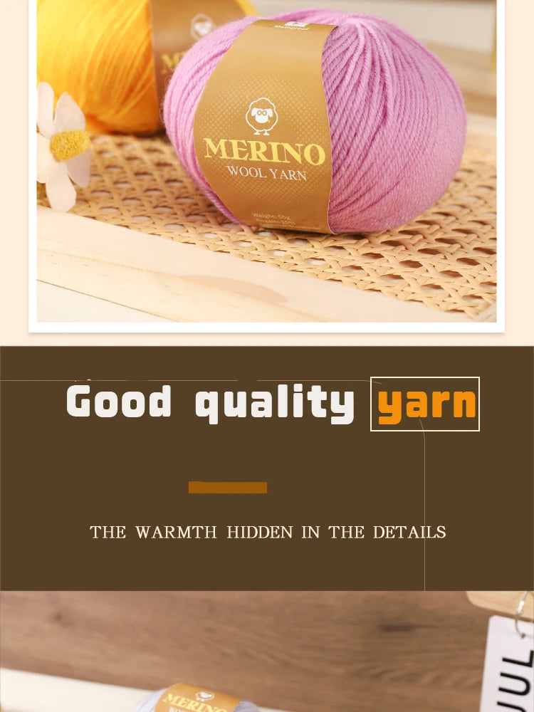 High-Quality Wool Yarn, 500g