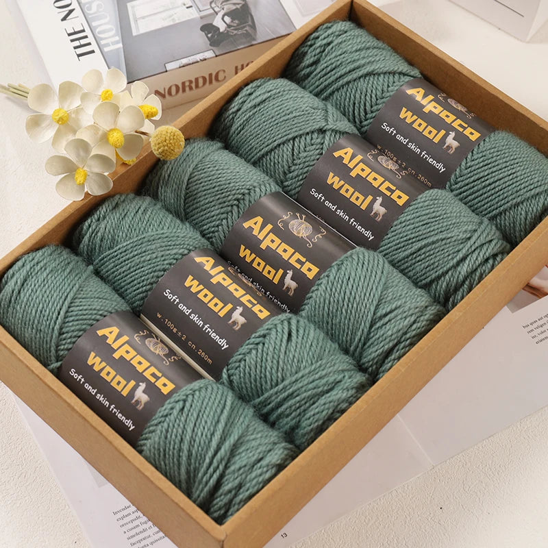 Alpaca 245 Stick Needle Thick Wool Yarn 500g
