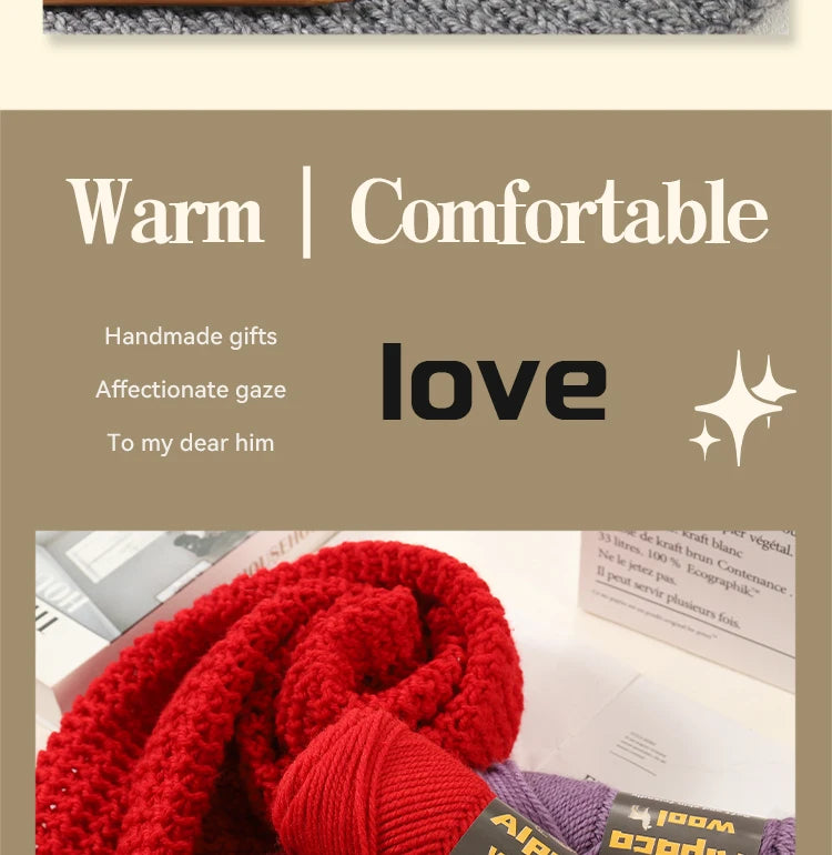 Alpaca 245 Stick Needle Thick Wool Yarn 500g