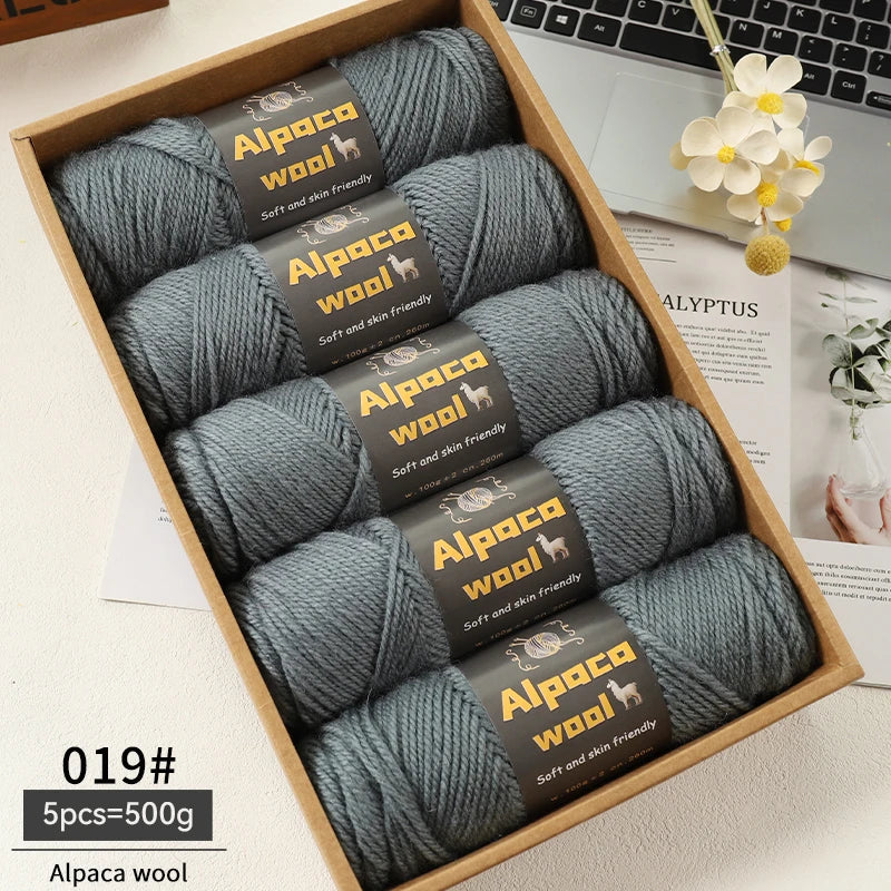 Alpaca 245 Stick Needle Thick Wool Yarn 500g