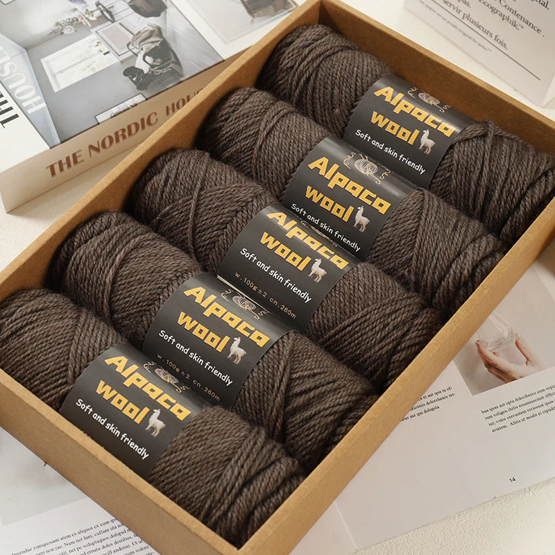 Alpaca 245 Stick Needle Thick Wool Yarn 500g