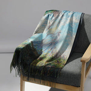 Luxury Brand Oil Painting Cashmere Shawl/Scarf