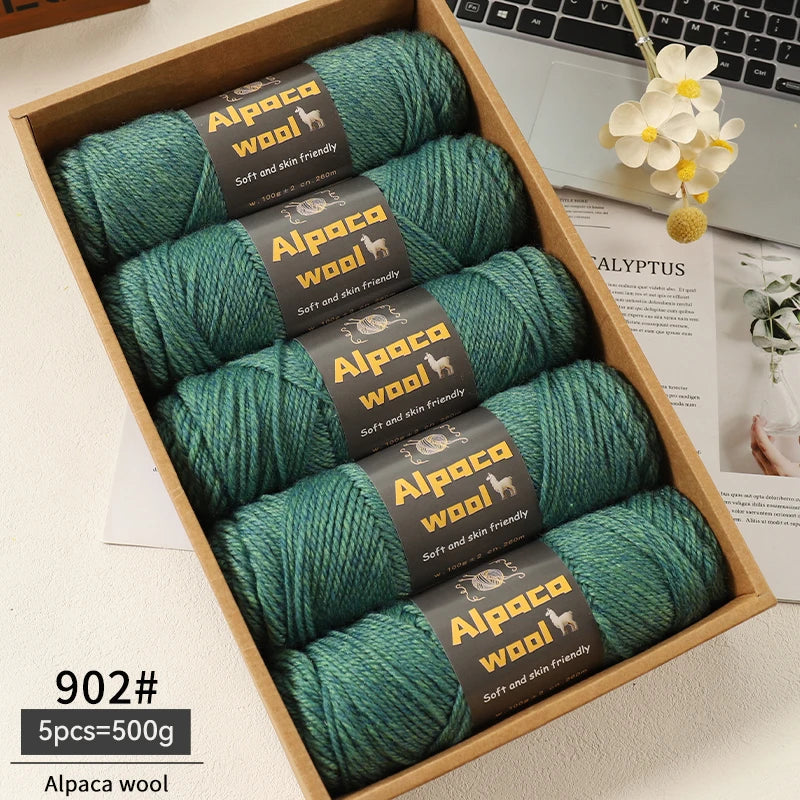 Alpaca 245 Stick Needle Thick Wool Yarn 500g