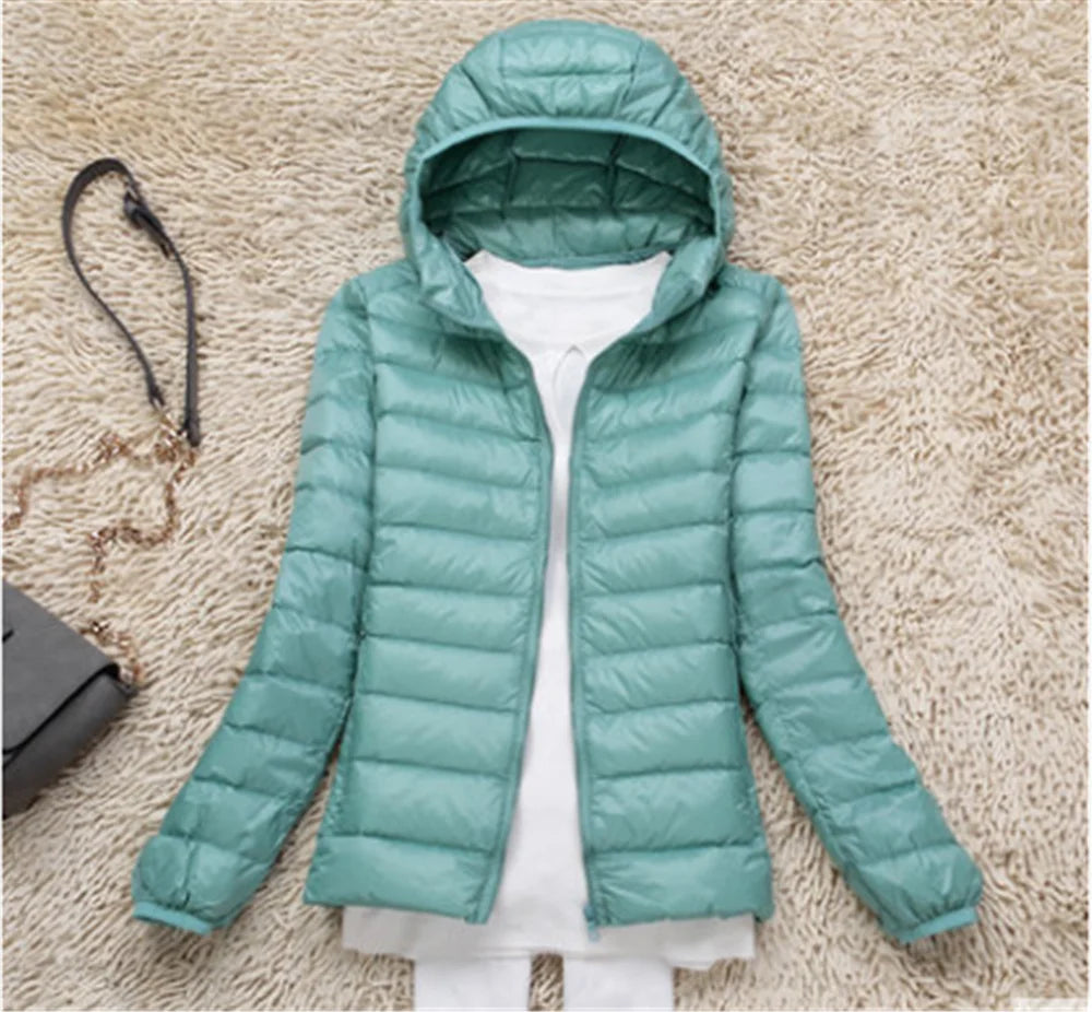 Women Puffer Jacket Lightweight Duck Down