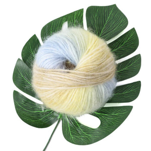 5pcs Wool Mohair Colored Yarn 200m/pcs