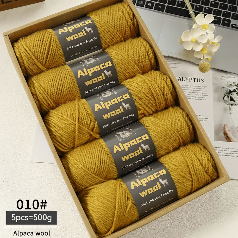 Alpaca 245 Stick Needle Thick Wool Yarn 500g