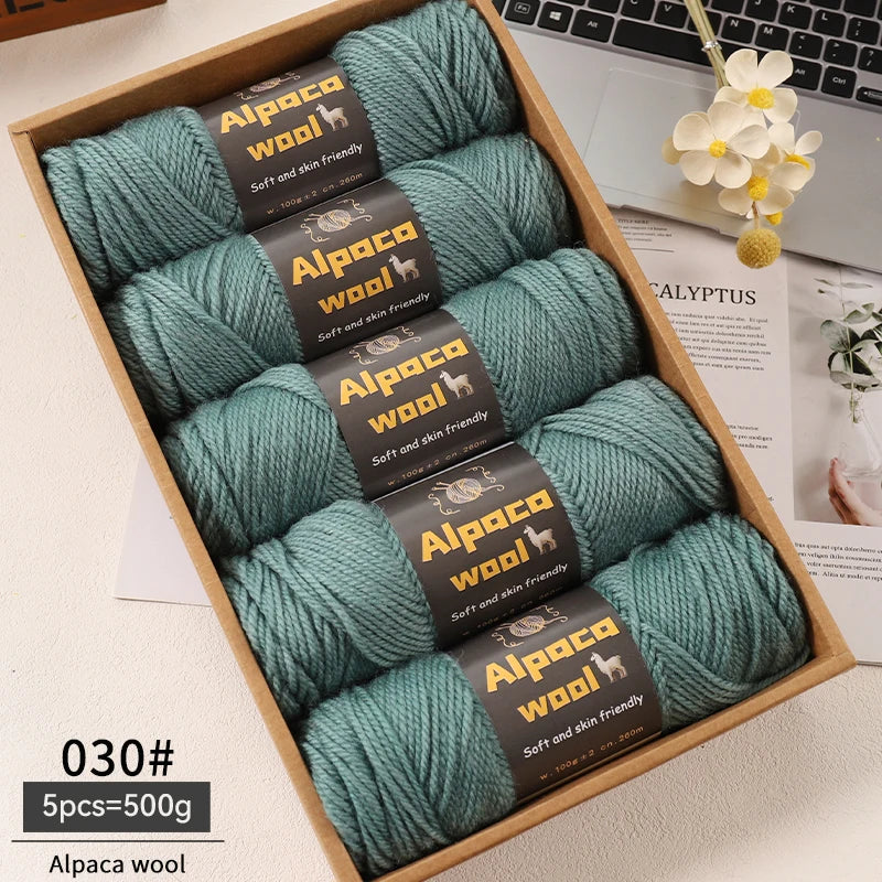 Alpaca 245 Stick Needle Thick Wool Yarn 500g