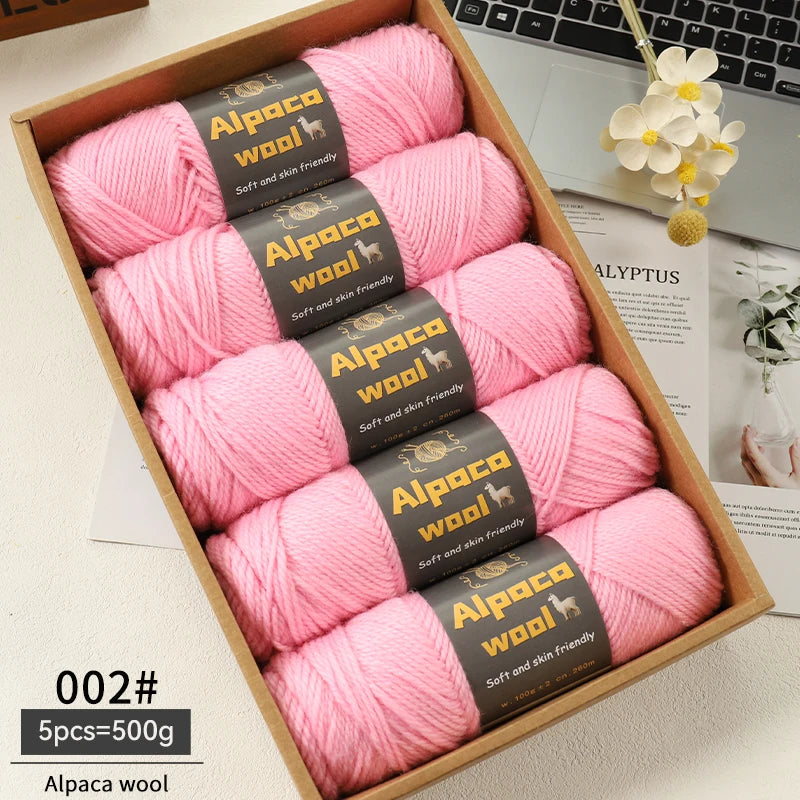 Alpaca 245 Stick Needle Thick Wool Yarn 500g