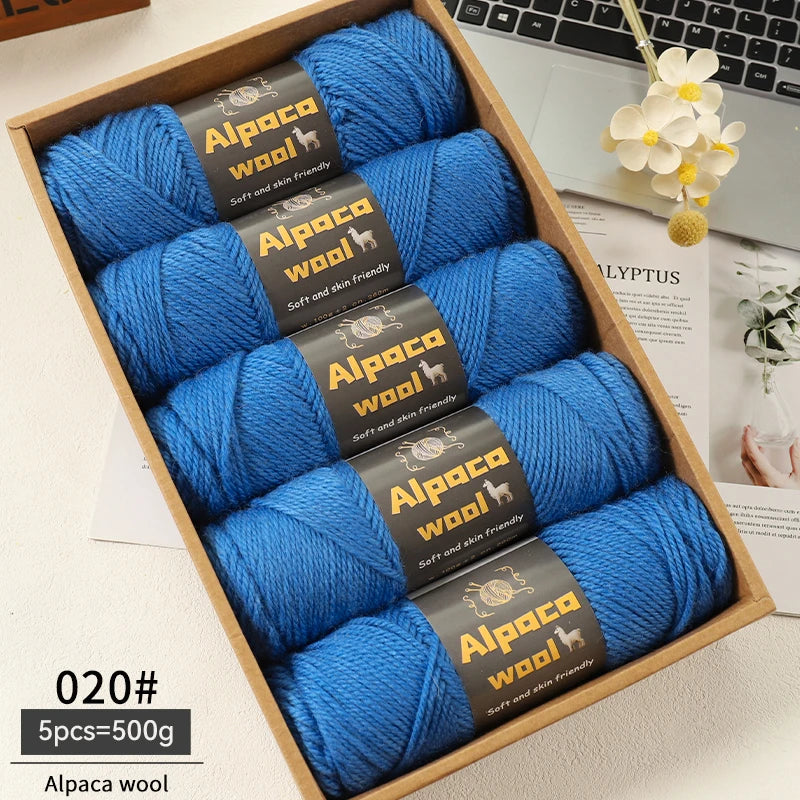 Alpaca 245 Stick Needle Thick Wool Yarn 500g