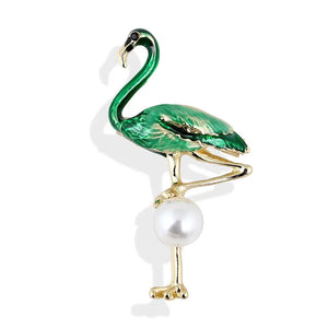 TAHLIA JEWLLERY FLAMINGO BROOCH
