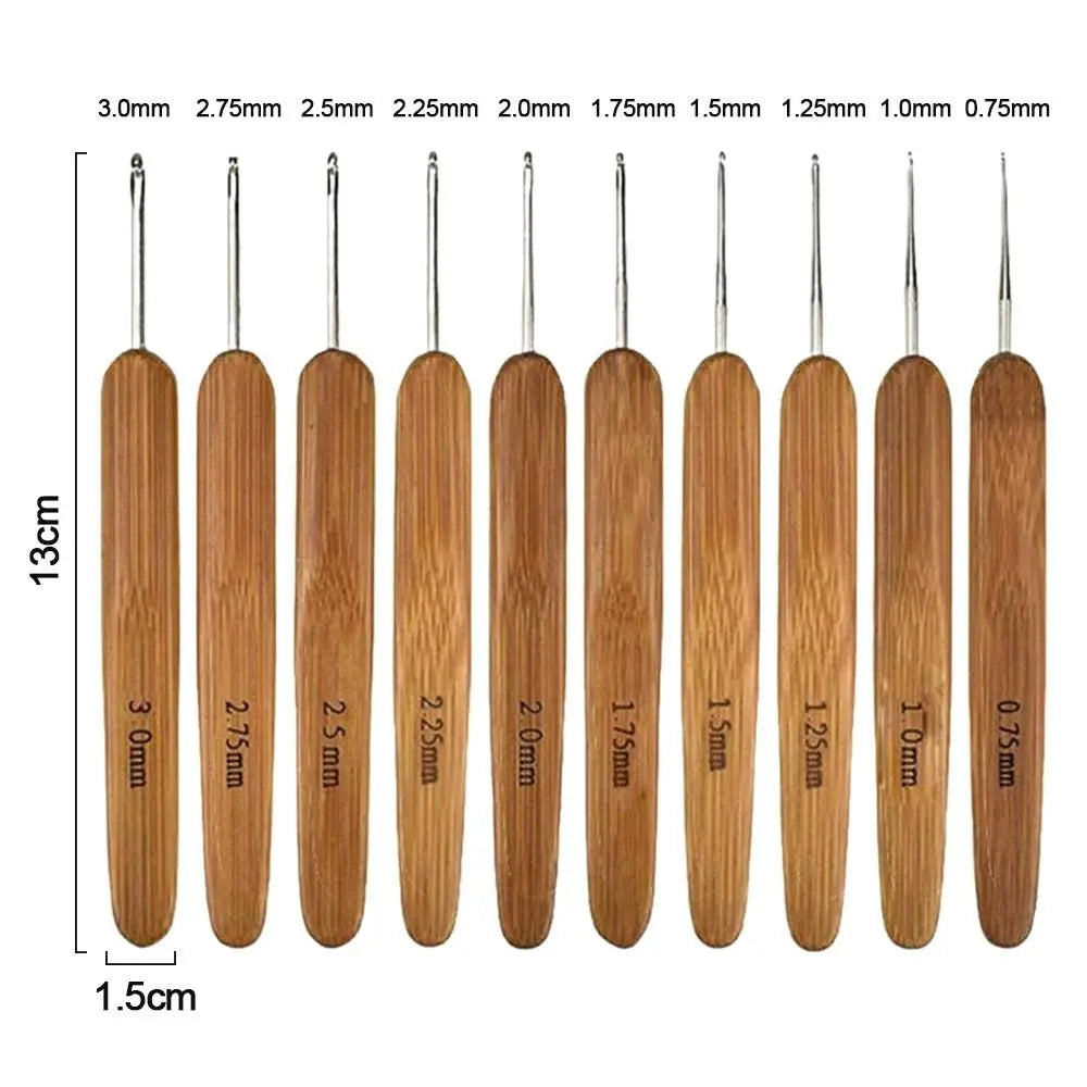 Bamboo Wooden Handle Knitting Needles