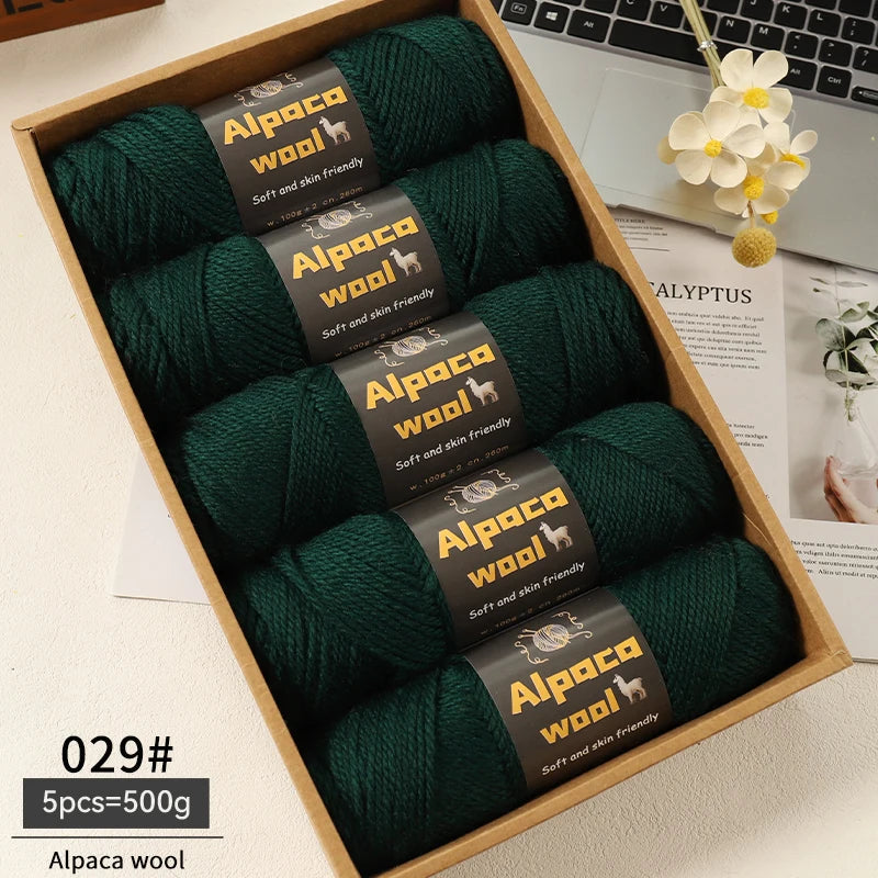 Alpaca 245 Stick Needle Thick Wool Yarn 500g