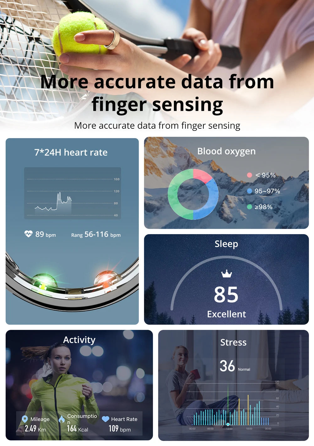 Smart Ring with Charging Case