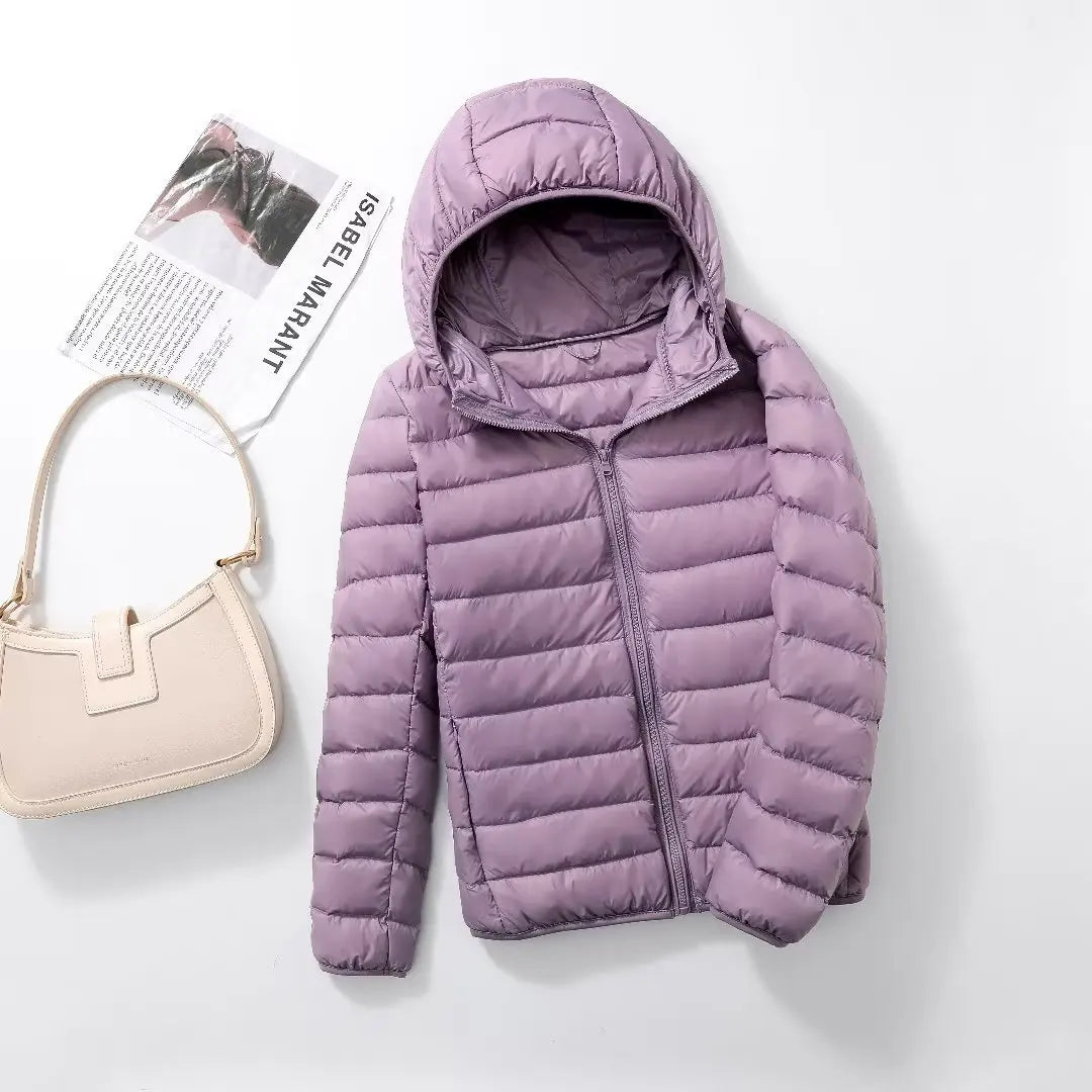 Women Puffer Jacket Lightweight Duck Down