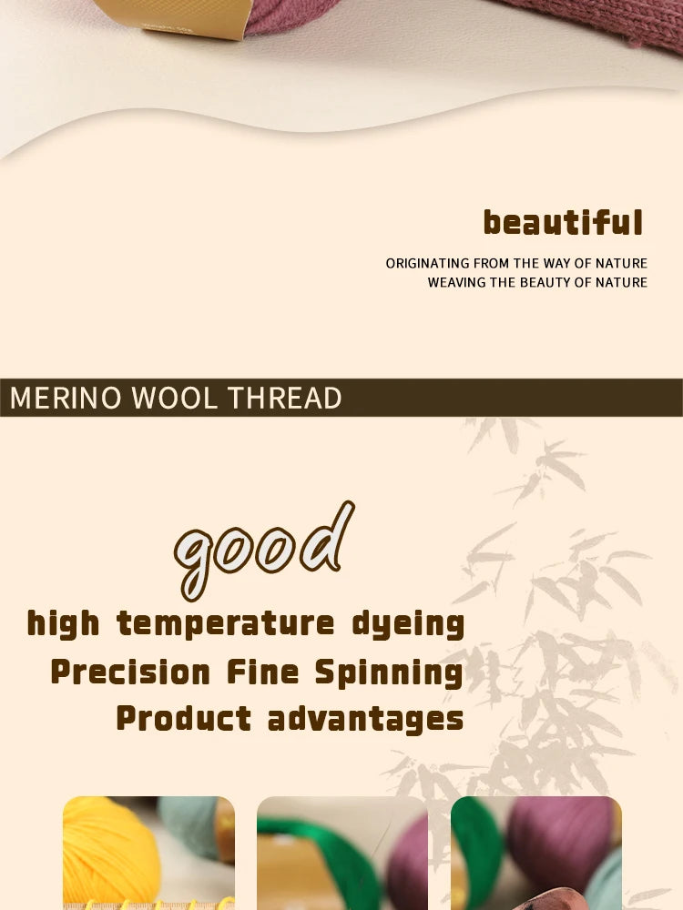 High-Quality Wool Yarn, 500g