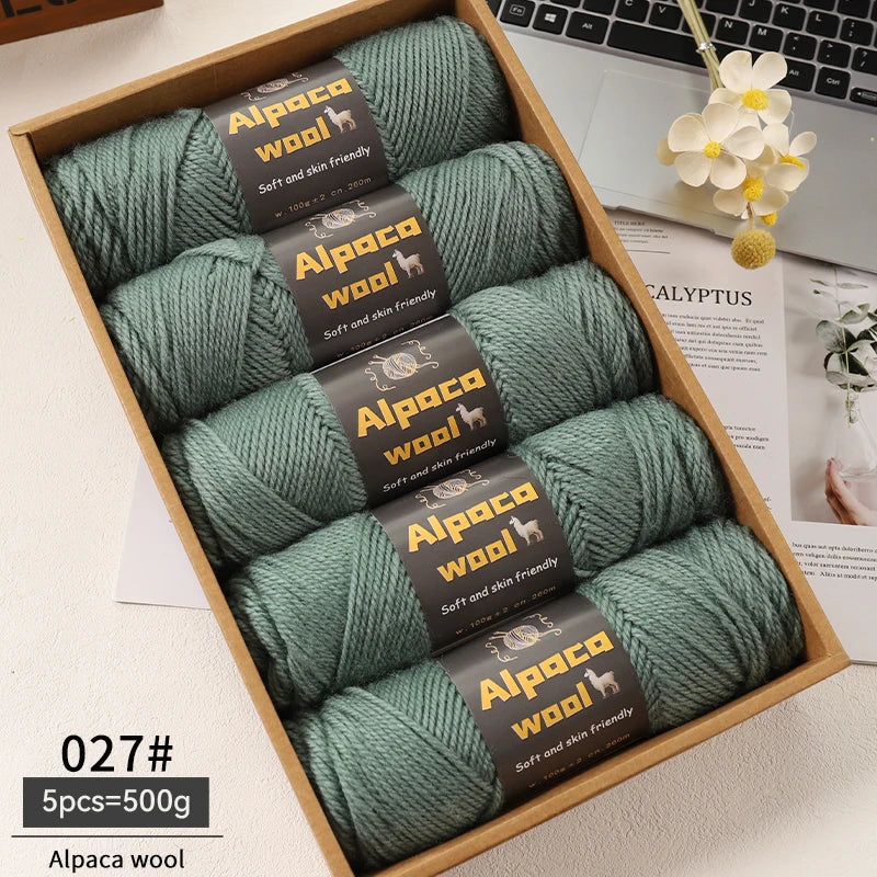 Alpaca 245 Stick Needle Thick Wool Yarn 500g