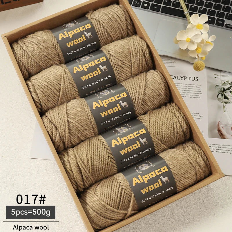 Alpaca 245 Stick Needle Thick Wool Yarn 500g