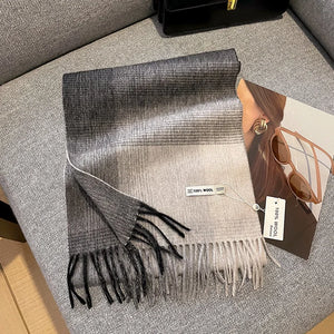 Two Tone Luxury 100% Wool Scarf