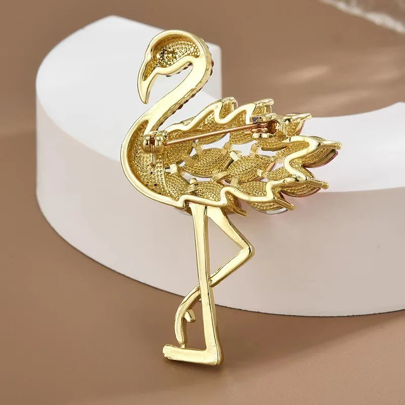 TAHLIA JEWELLERY FLAMINGO BROOCH