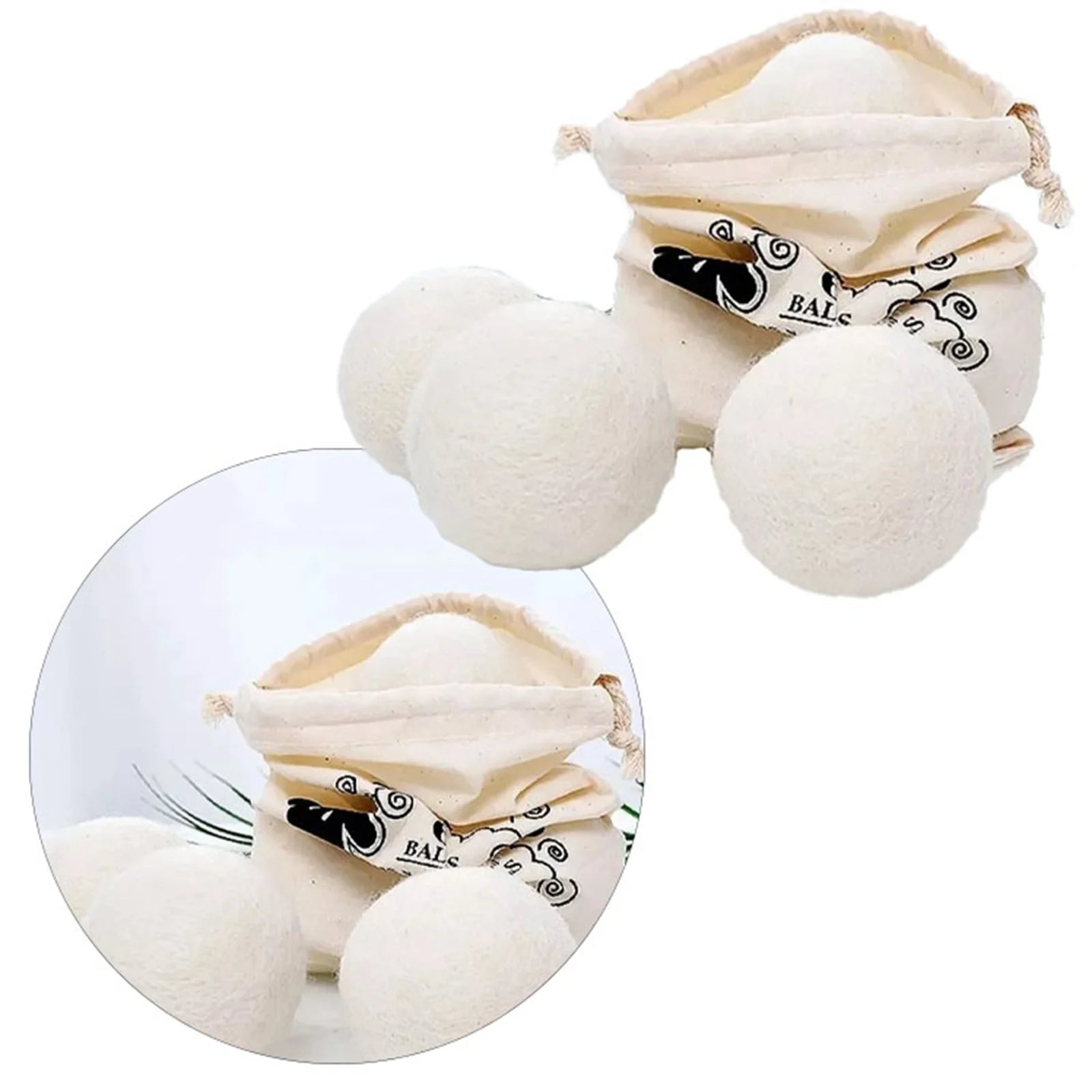 6PCS Wool Laundry Balls