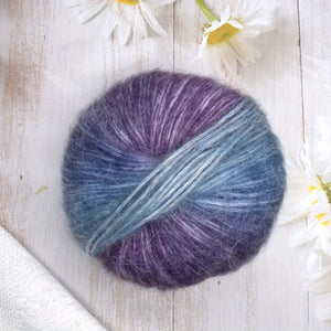 5pcs Wool Mohair Colored Yarn 200m/pcs