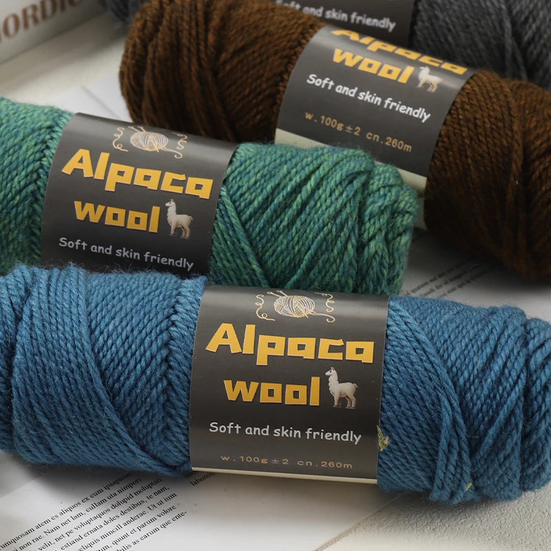 Alpaca 245 Stick Needle Thick Wool Yarn 500g