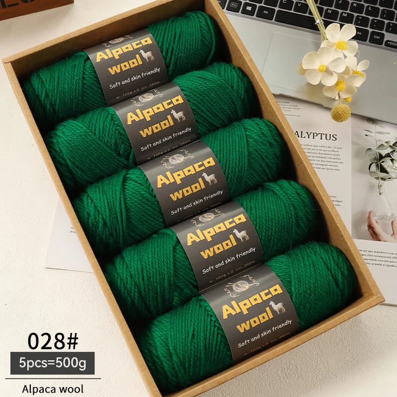 Alpaca 245 Stick Needle Thick Wool Yarn 500g
