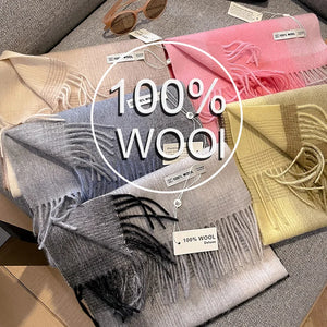 Two Tone Luxury 100% Wool Scarf