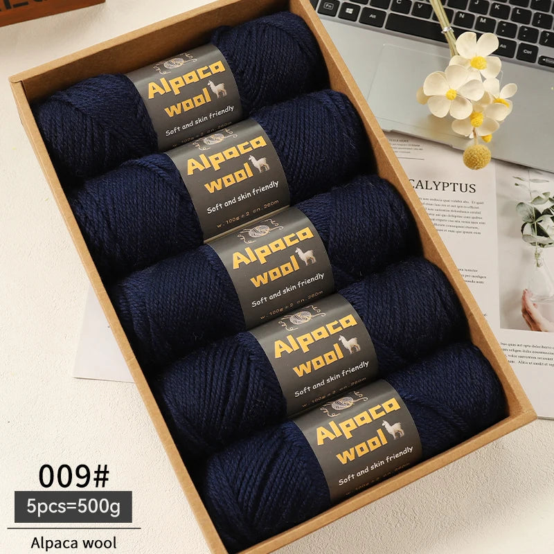 Alpaca 245 Stick Needle Thick Wool Yarn 500g