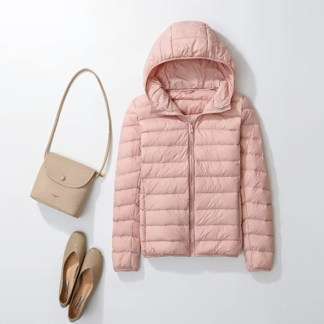 Women Puffer Jacket Lightweight Duck Down