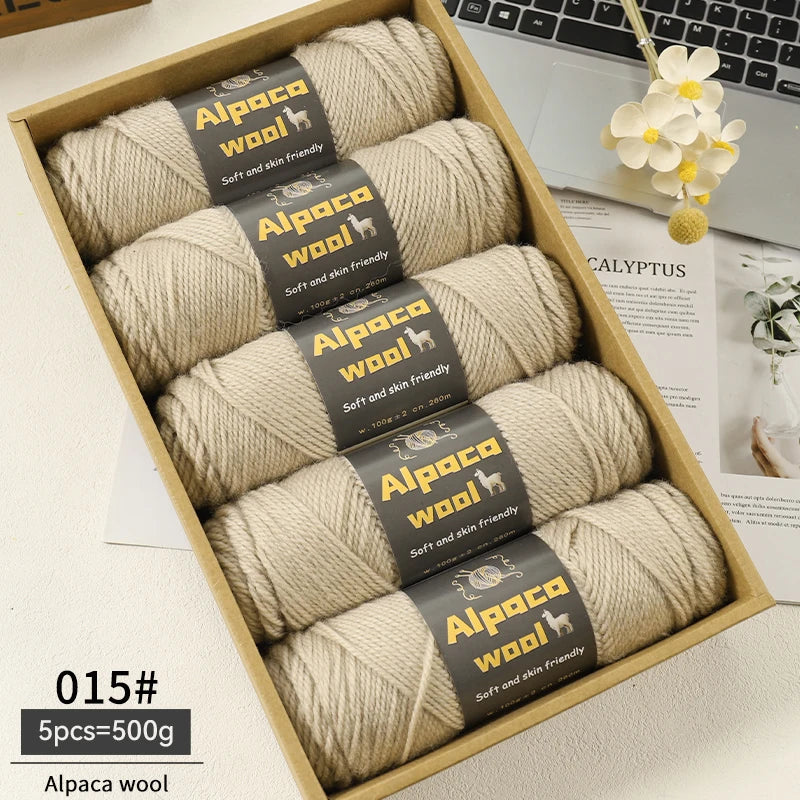 Alpaca 245 Stick Needle Thick Wool Yarn 500g