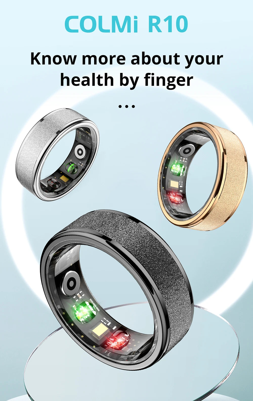 Smart Ring with Charging Case