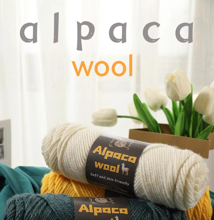 Alpaca 245 Stick Needle Thick Wool Yarn 500g