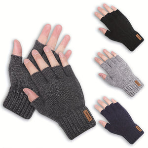 Alpaca Wool Fingerless Gloves