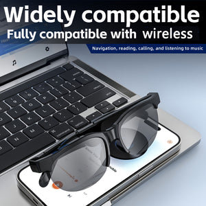 Smart Fashion Glasses with Built-In Speaker & Mic