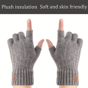 Alpaca Wool Fingerless Gloves