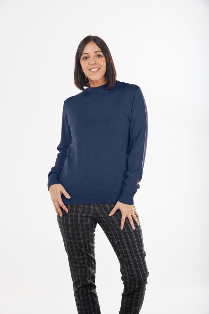 PURE MERINO WOOL MOCK TURTLE PULLOVER NOTTING HILL