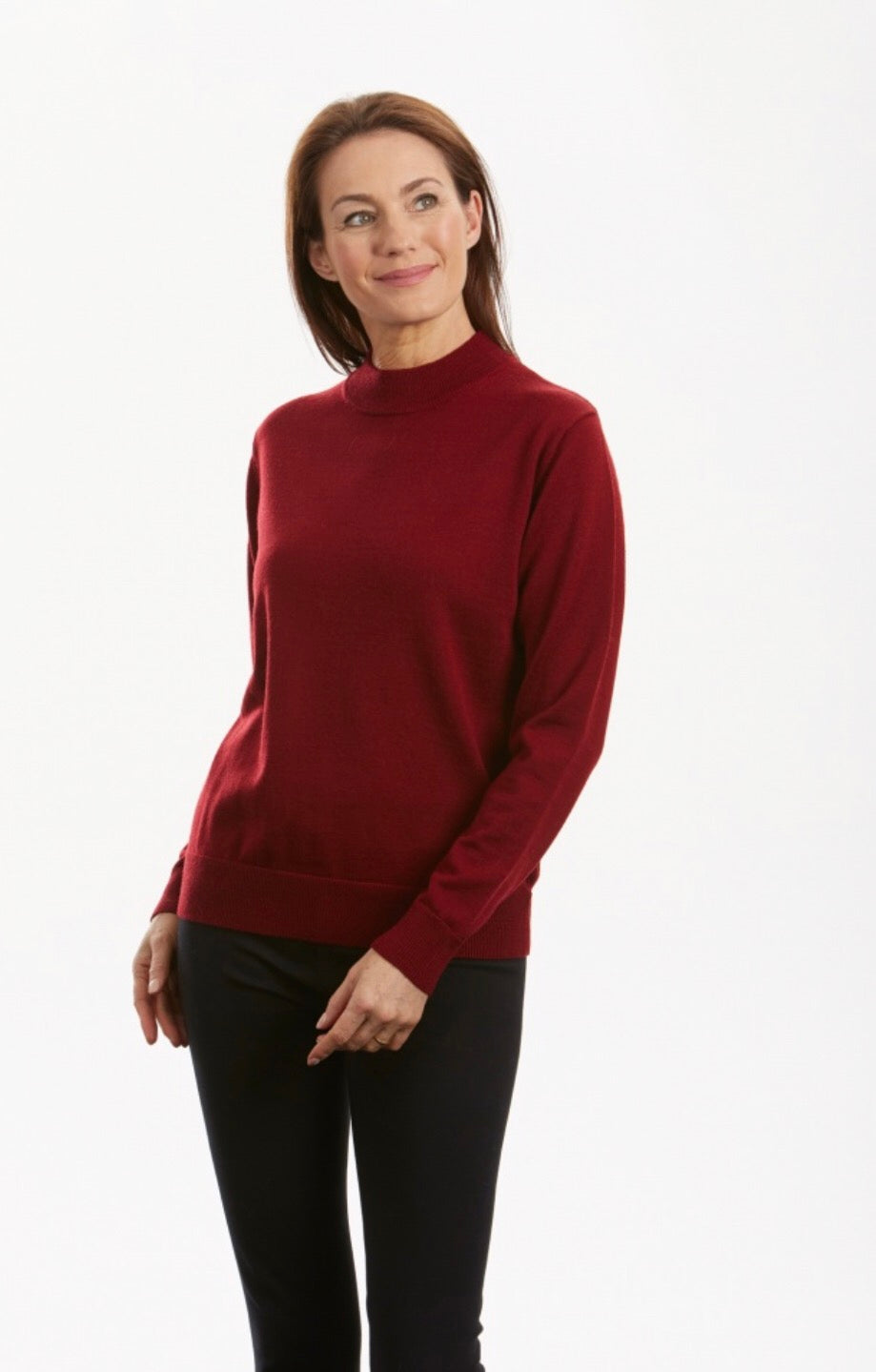 PURE MERINO WOOL MOCK TURTLE PULLOVER NOTTING HILL