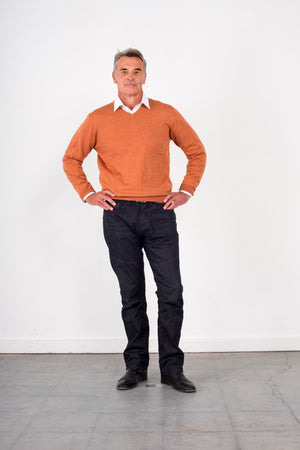 ANSETT knitwear V-Neck Jumper Fine Gage
