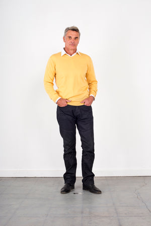 ANSETT knitwear V-Neck Jumper Fine Gage
