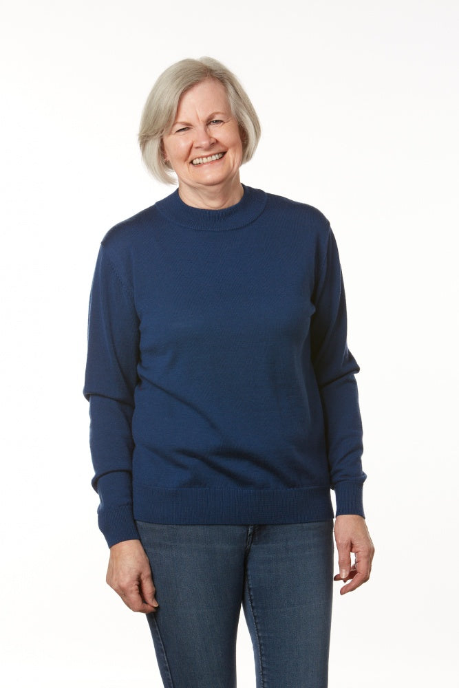 PURE MERINO WOOL MOCK TURTLE PULLOVER NOTTING HILL