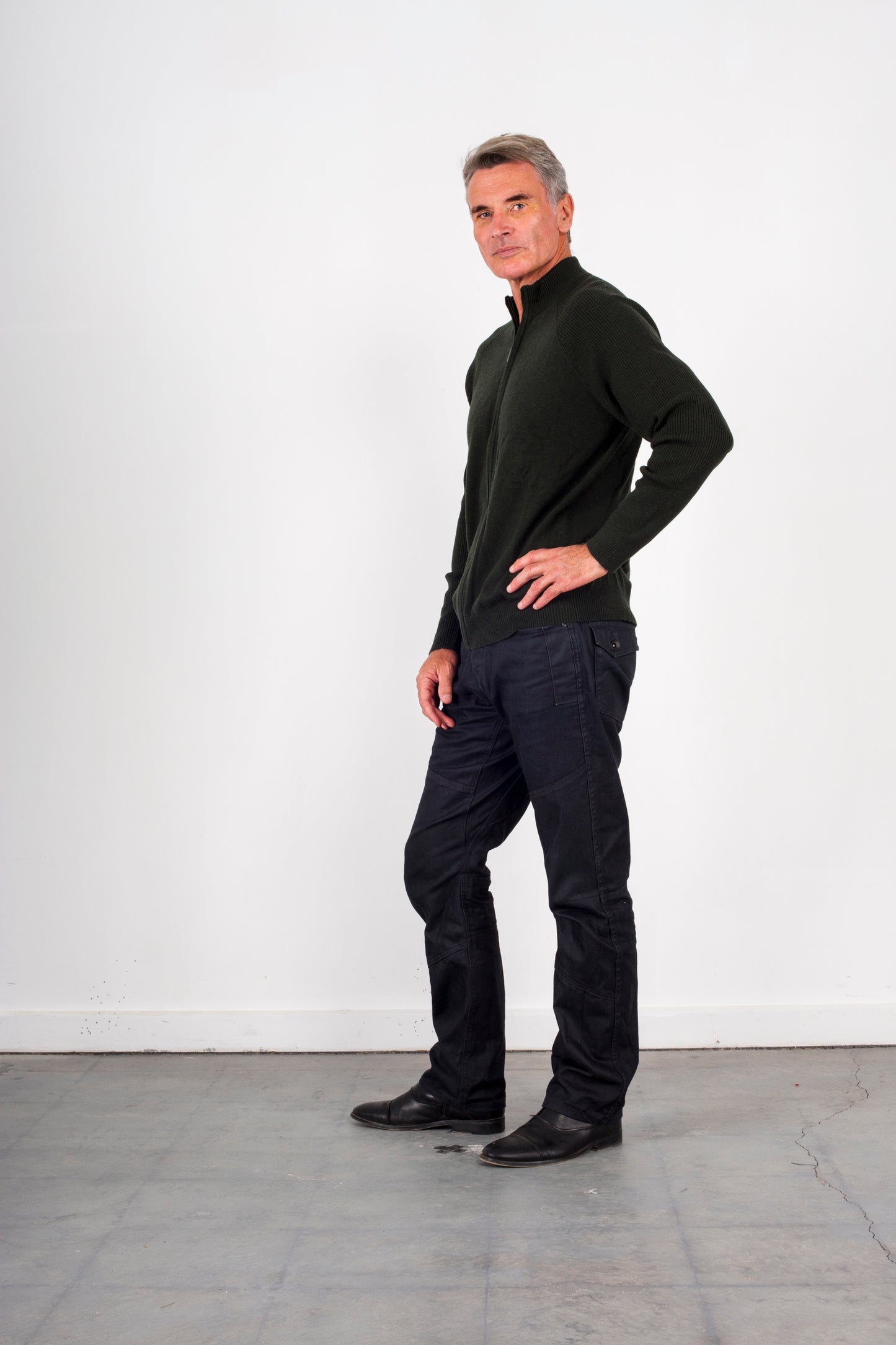 Essential Zip Jacket Bridge & Lord knitwear