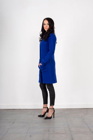 KNIT COLLAR COAT (Lipstick S left)