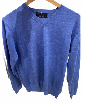 ANSETT knitwear V-Neck Jumper Fine Gage
