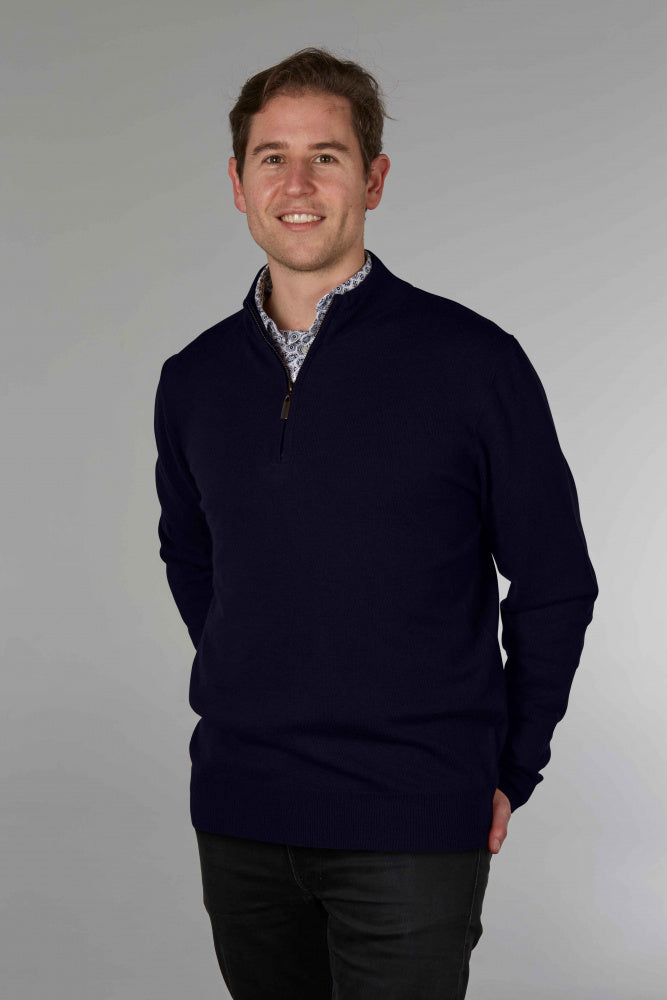 Bridge & Lord - Mens Essential 1/4 Zipper Pullover