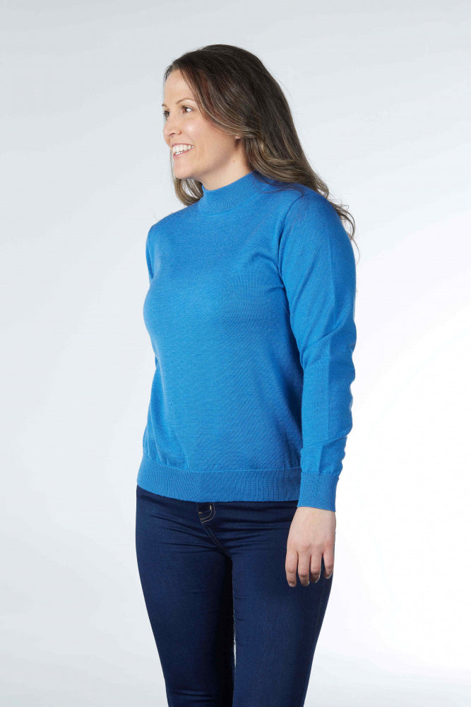 PURE MERINO WOOL MOCK TURTLE PULLOVER NOTTING HILL