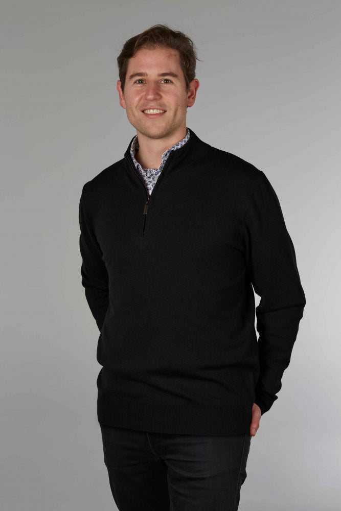 Bridge & Lord - Mens Essential 1/4 Zipper Pullover