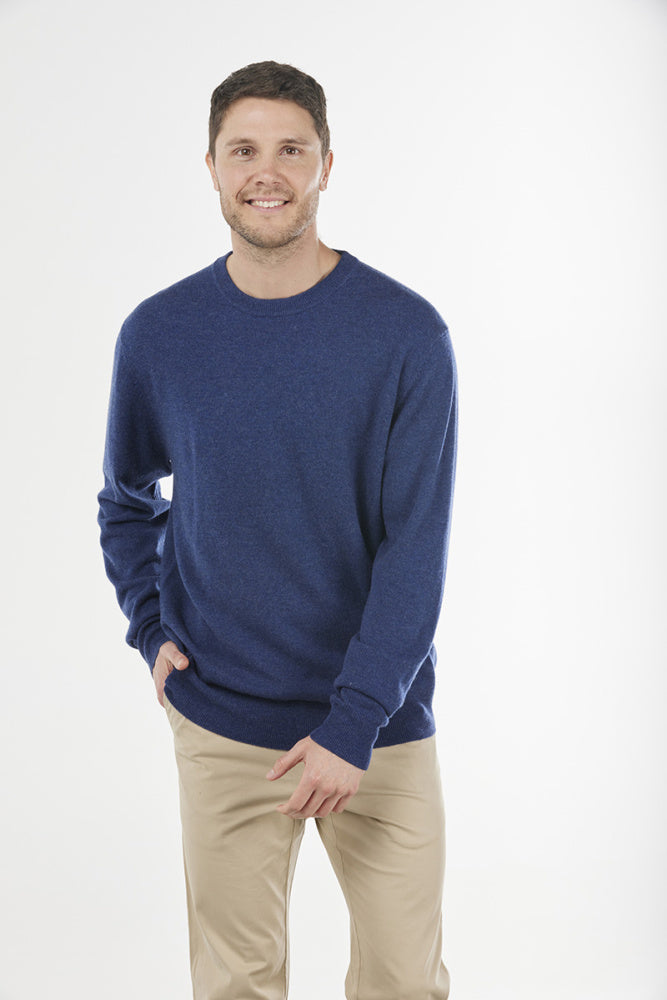 MERINO / CASHMERE ESSENTIAL CREW NECK PULLOVER BRIDGE & LORD